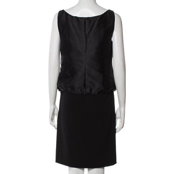 Moschino Cheap and Chic Black Silk Shift Dress‎ - Picture 2 of 7